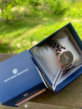 Invicta Mayamar Rose Gold and Black Braided Adjustable Women's Watch(MPW-0297)
